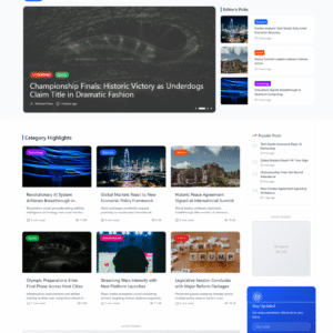 News and Magazine WordPress Theme