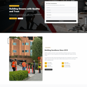Construction Company Premium WordPress Theme