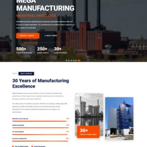 Premium Manufacturing Industry Wordpress Theme